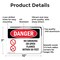 Signmission No Smoking Or Open Flames Within 50 Feet Danger Sign, Aluminum, 10in W x 7in L, 2PK OS-2PACK-DS-A-710-L-1477 - alternate 5